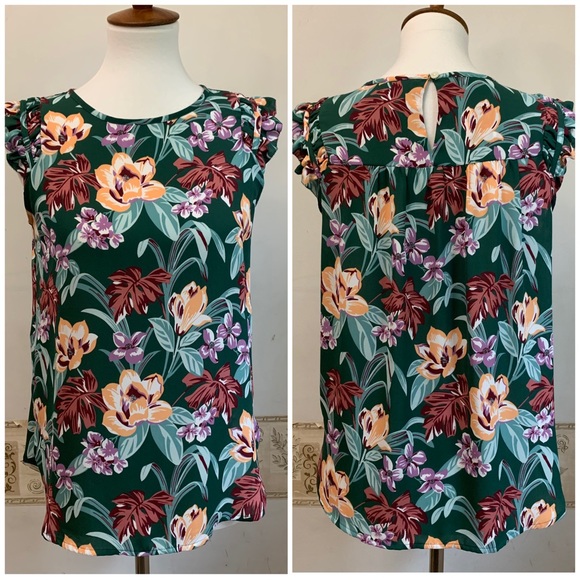 LOFT Tops - 4x$25 Loft Floral Short Sleeve Blouse